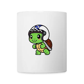 Turtle Racer Helmet Competition Race Victory - Mug - white - Front