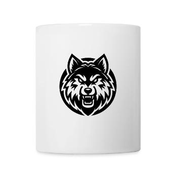 Angry Wolf Design - Tasse - Weiß - Vorne
