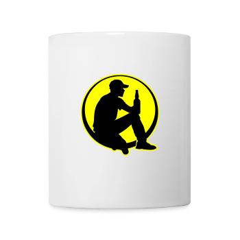 Bouteille de bière Boire - Mug blanc - blanc - Devant