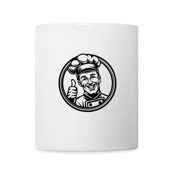 Happy Chef Daumen hoch - Tasse - Weiß - Vorne