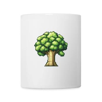 Brokkoli Pixel Gamer - Tasse - Weiß - Vorne