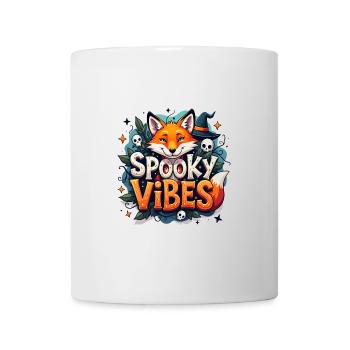 Spooky vibes with fox. - Mug - white - Front