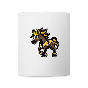 Pferd Comic Krone - Tasse - Weiß - Vorne
