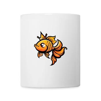 Couronne de bande dessinée Goldfish - Mug blanc - blanc - Devant