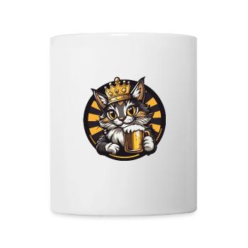 Bande dessinée sur la bière de chat - Mug blanc - blanc - Devant