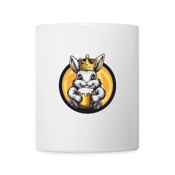 Hase Bier Comic - Tasse - Weiß - Vorne