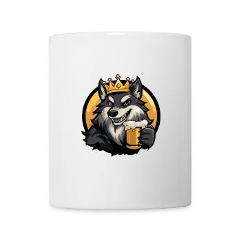 Wolf Bier Comic - Tasse - Weiß - Vorne