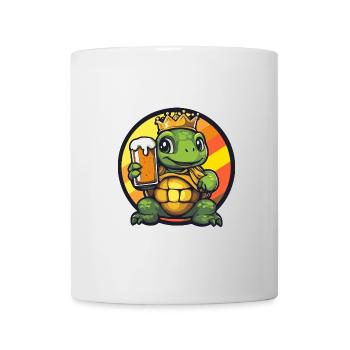 Bande dessinée de bière tortue - Mug blanc - blanc - Devant