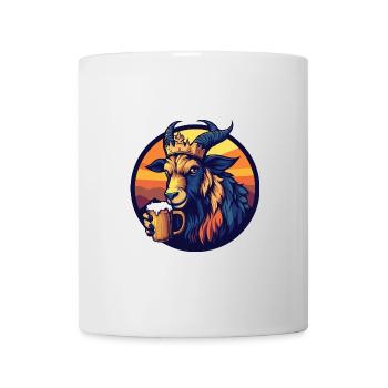 Bergziege Bier Comic - Tasse - Weiß - Vorne