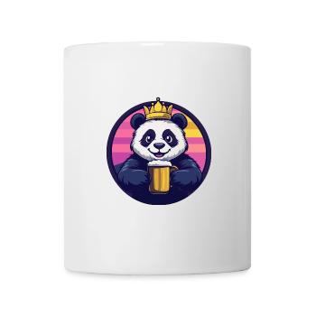 Panda Bier Comic - Tasse - Weiß - Vorne