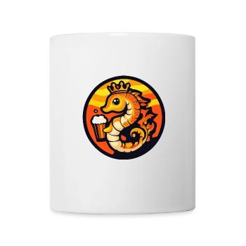 Bande dessinée de bière d’hippocampe - Mug blanc - blanc - Devant
