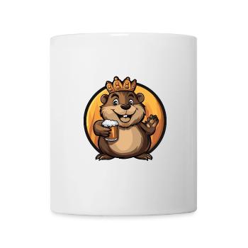 Biber Bier Comic - Tasse - Weiß - Vorne