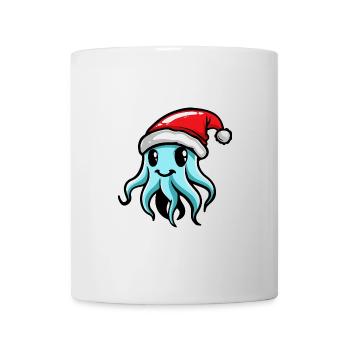 Méduse Noël - Mug blanc - blanc - Devant