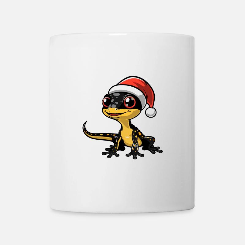Echse Weihnachten - Tasse - Weiß