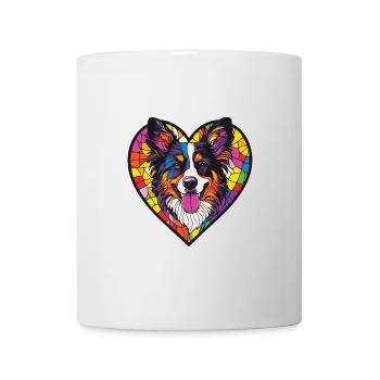 Samojede Hund Herz Liebe - Tasse - Weiß - Vorne