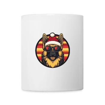 Berger Allemand Chien Noël Cool - Mug blanc - blanc - Devant