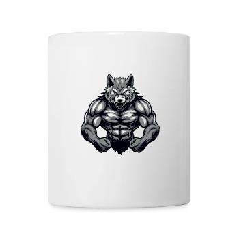 Musculation Muscles Loup - Mug blanc - blanc - Devant