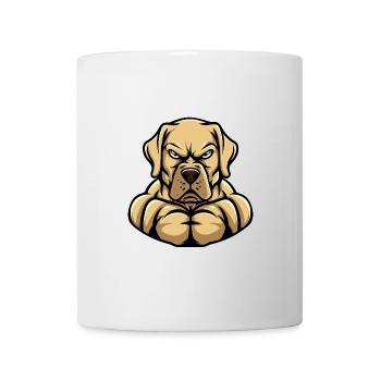 Labrador Dog Muscles Bodybuilding - Mug - white - Front