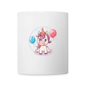 Pferd Geburtstag Comic - Tasse - Weiß - Vorne
