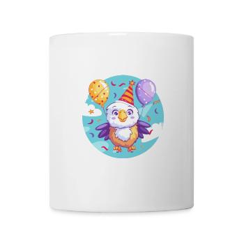 Bande dessinée d’anniversaire d’aigle - Mug blanc - blanc - Devant