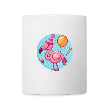 Bande dessinée d’anniversaire Flamingo - Mug blanc - blanc - Devant