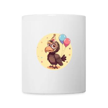 Harpyie Vogel Geburtstag Comic - Tasse - Weiß - Vorne