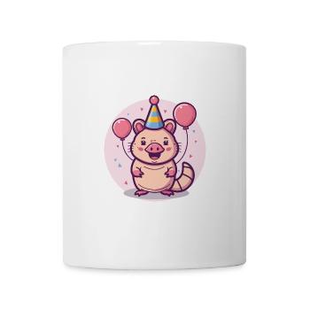 Armadillo Anniversaire Bande Dessinée - Mug blanc - blanc - Devant