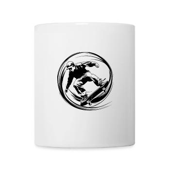 Skateboarding Silhouette Skateboard - Mug - white - Front