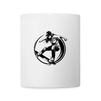 Skateboarding Silhouette Skateboard - Mug - white - Front