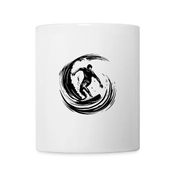 Surfer Silhouette - Tasse - Weiß - Vorne