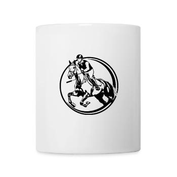 Riding Horse Silhouette - Mug - white - Front