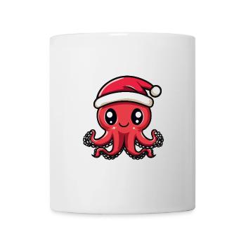 Oktopus Weihnachten Christmas - Tasse - Weiß - Vorne