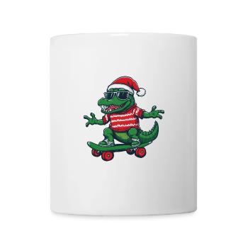 Alligator Weihnachten Lustig - Tasse - Weiß - Vorne