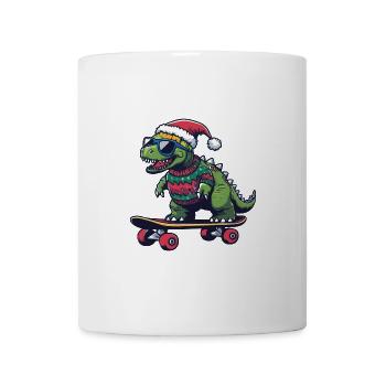 Dinosaurier stegosaurus Weihnachten Lustig - Tasse - Weiß - Vorne