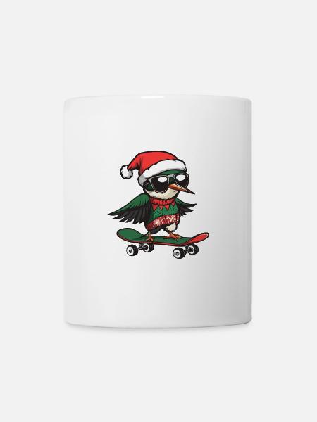 Kolibri Vogel Weihnachten Lustig - Tasse - Weiß