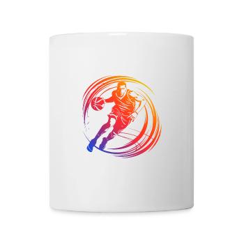 Basketball Player Silhouette Colorful - Mug - white - Front