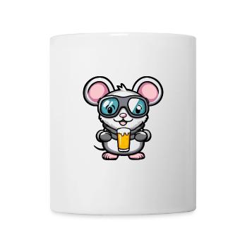 Bière Mouse Ski - Mug blanc - blanc - Devant
