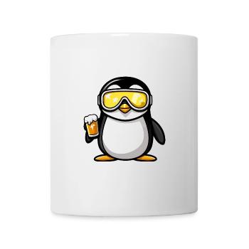 Pinguin Ski Bier - Tasse - Weiß - Vorne