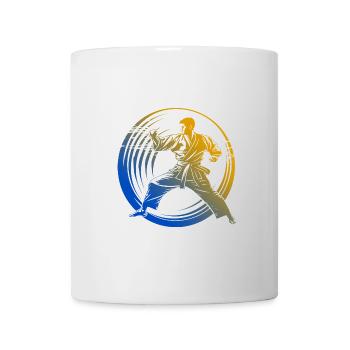 Karate Silhouette Colorful - Mug - white - Front