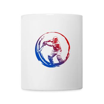 Cricket Silhouette Colorful - Mug - white - Front