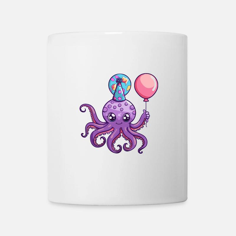 Oktopus Geburtstag Baby - Tasse - Weiß