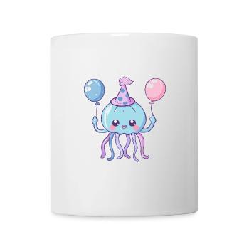 Méduse Anniversaire Bébé - Mug blanc - blanc - Devant