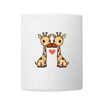 Giraffe Couple Valentine's Day - Mug - white - Front