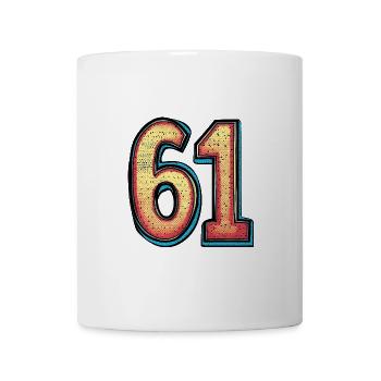61 Symbole numérique - Mug blanc - blanc - Devant