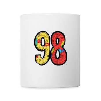 98 Symbole numérique - Mug blanc - blanc - Devant