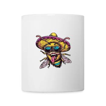 Bee Funny Sombrero - Mug - white - Front
