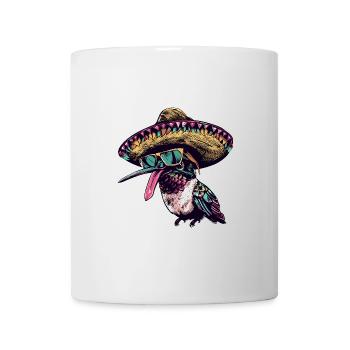 Colibri Oiseau Drôle Sombrero - Mug blanc - blanc - Devant