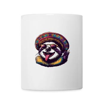 Faultier Lustig Sombrero - Tasse - Weiß - Vorne