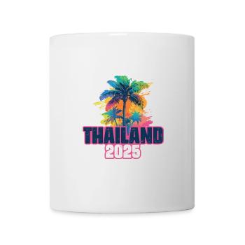 Thaïlande 2025 Palmiers de vacances - Mug blanc - blanc - Devant