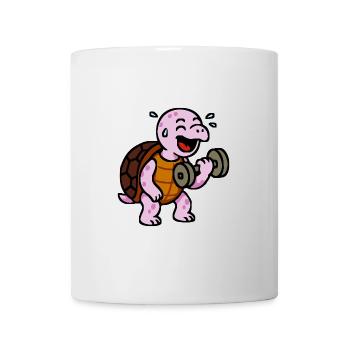 Pink turtle pink girl - Mug - white - Front
